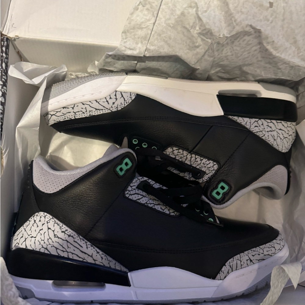 Jordan Black and Gray Sneakers with Iconic Elephant Print